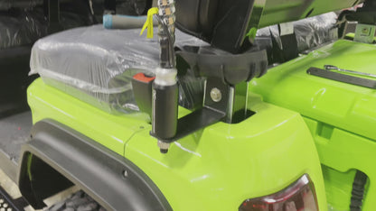 Light/flag-mounting brackets for Maverick and Ranger Evolution golf cart!